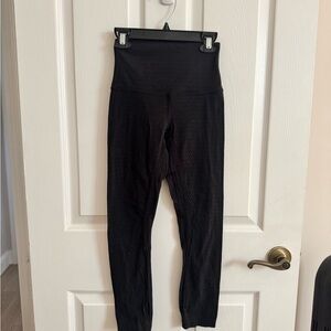 Patterned Black Lululemon Align Leggings